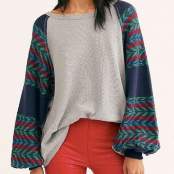We The Free Rainbow Balloon Sleeve Thermal Size S